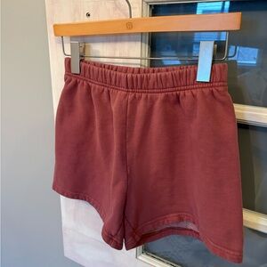 Aritzia Cozy Fleece Shorts size XS